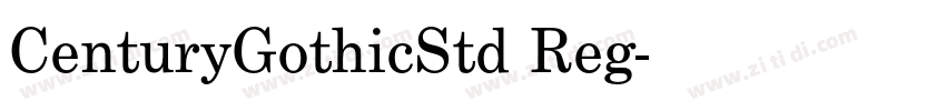 CenturyGothicStd Reg字体转换